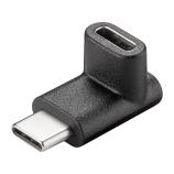 GOOBAY USB C - USB C, V/Z 90° black adapter