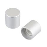 A15x15-PG-NN-K-I knoflík hliníkový, průměr 15mm, osa 6mm, stříbrný