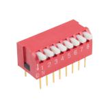 CONNFLY DIP 08 PIANO RED DIP switch 8-pole