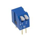 CONNFLY DIP 02 PIANO BLUE DIP switch 2-pole