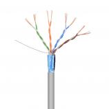 FTP Cat5e, 4x2x(7x0,175mm), PVC šedý síťový datový kabel