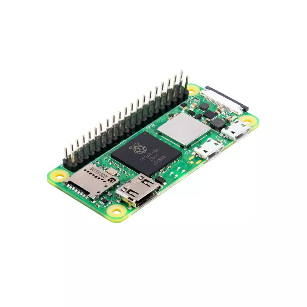 RASPBERRY Pi Zero 2 W with připájeným GPIO headerem