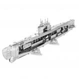 METAL EARTH German U-boat type XXI kit, 3D metal model