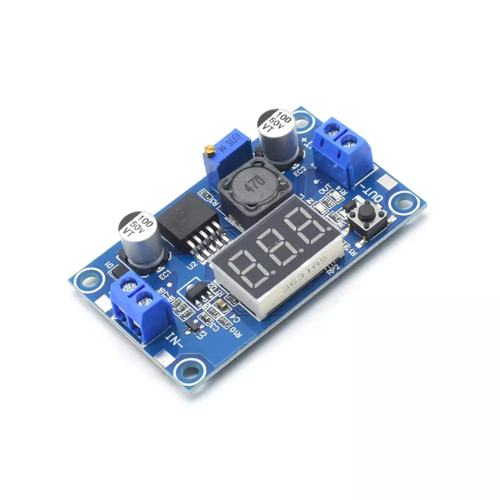 CREATALL CA-2596S Modul DC/DC měnič step-down 1,25-35V/2A, LED Voltmetr