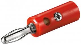 Banánek 4mm M/F red