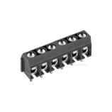 PTR AKZ500/2DS-5.08-V-GREY svorkovnice 2pól, rozteč 5,08mm, 17,5A/250V, vstup 90°, šroub