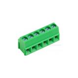 PTR AK601/3-3.5-V-GREEN svorkovnice 3pól, rozteč 3,5mm, 10A/130V, vstup 90°, šroub