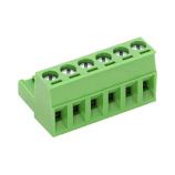 PTR AK950/3-5.0-GREEN svorkovnice zásuvka 3pól, rozteč 5mm, 12A/250V, vstup 180°, šroub