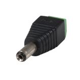 TP-001B DC connector 5,5/2,1mm vidlice se svorkovnicí 2pol