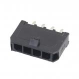 C3004-WV04 Micro-Fit 3.0 vidlice rozteč 3mm, 1x4piny, přímá, do DPS