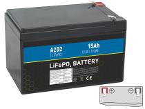 A2D2 battery LiFePO4 12,8V 15Ah 192Wh F2