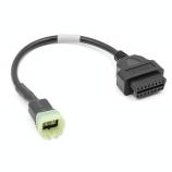 Kabel OBDII pro Kawasaki 6 Pin to OBDII Female Motorcycle Connector Cable
