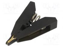 Kelvin crocodile clip  10A  42VDC  Grip capac  max.7.9mm  screwed