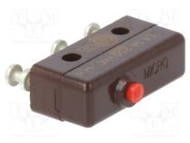 Microswitch SNAP ACTION  without lever  SPDT  5A/250VAC  ON-(ON)