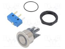 Переключатель  антивандальный  Пол  2  SPDT  0,01A/30ВAC  IP67