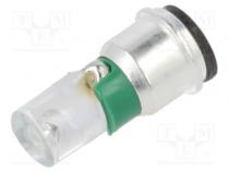 LED lamp  green  SX3s  24÷28VDC  No.of diodes  1  -40÷85°C  3mm