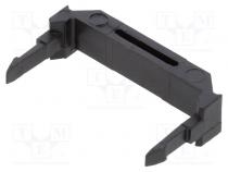 Cable clamp  PIN  16  snap fastener  IDC connectors  black