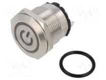 Переключатель  антивандальный  Пол  2  SPST-NO  20A/220ВAC  IP40