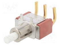 Switch  push-button  Pos  2  SPDT  1A/120VAC  1A/28VDC  ON-(ON)