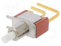 Switch  push-button  Pos  2  SPDT  1A/120VAC  1A/28VDC  ON-(ON)