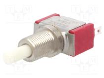 Switch  push-button  Pos  2  SPDT  6A/120VAC  5A/28VDC  ON-ON  THT