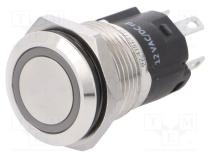 Switch  vandal resistant  Pos  2  SPDT  3A/240VAC  3A/240VDC  red