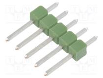 Pin header  pin strips  AMPMODU MOD II  male  PIN  5  straight
