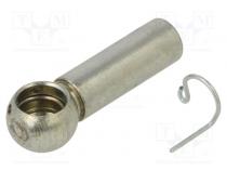 Mounting element for gas spring  Mat  zinc plated steel  10mm