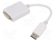 Adapter  DisplayPort 1.2  DisplayPort plug,DVI-I (24+5) socket