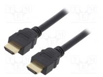Cable  HDMI 2.1  HDMI plug,both sides  1m  black