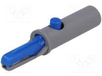 Crocodile clip  6A  60VDC  blue  Grip capac  max.7.5mm  930126102