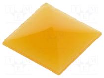 Колпачок  серия UB  10,35x10,35x0,5мм  янтарный  UB
