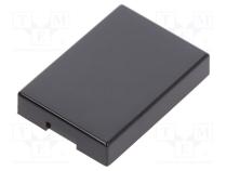 Cap  UB series  17x12x3mm  black  UB