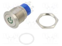 Переключатель  антивандальный  Пол  2  DPDT  5A/250ВAC  3A/28ВDC