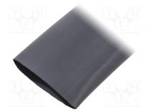 Heat shrink sleeve  glued  4  1  52mm  black  polyolefine  reel