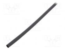Heat shrink sleeve  glued  3  1  6mm  L  1.2m  black  polyolefine