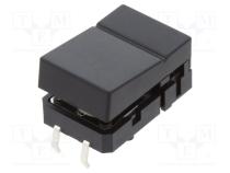 Switch  keypad  Pos  2  SPST-NO  0.05A/24VDC  black  none  THT  1.27N