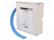 Heat shrink sleeve  glueless  2  1  16mm  L  5m  blue  polyolefine