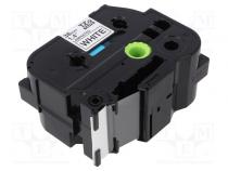 Tape  36mm  8m  white  Character colour  black  laminated,glued