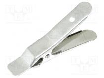 Clip  10A  stainless steel  L  58.4mm  Max jaw capacity  13mm
