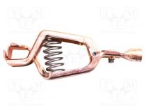 Crocodile clip  100A  Grip capac  max.27mm  Overall len  109mm