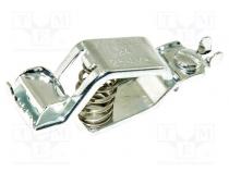 Crocodile clip  25A  Grip capac  max.19mm  Overall len  72mm