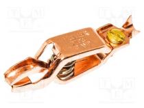 Crocodile clip  40A  Grip capac  max.16mm  Overall len  62mm