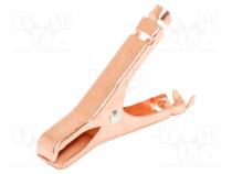 Crocodile clip  50A  Grip capac  max.29mm  Overall len  74mm