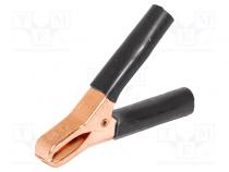 Crocodile clip  75A  Grip capac  max.29mm  Overall len  74mm