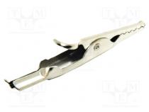 Crocodile clip  10A  Grip capac  max.7.9mm  Overall len  50.1mm