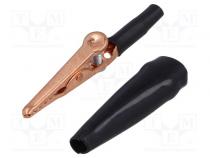 Crocodile clip  10A  Grip capac  max.7.9mm  Overall len  58mm
