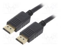 Cable  DisplayPort 1.2  DisplayPort plug,both sides  PVC  1.8m