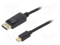 Cable  DisplayPort 1.2  DisplayPort plug,mini DisplayPort plug