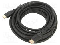 Cable  HDMI 2.0  HDMI plug,both sides  PVC  10m  black  32AWG